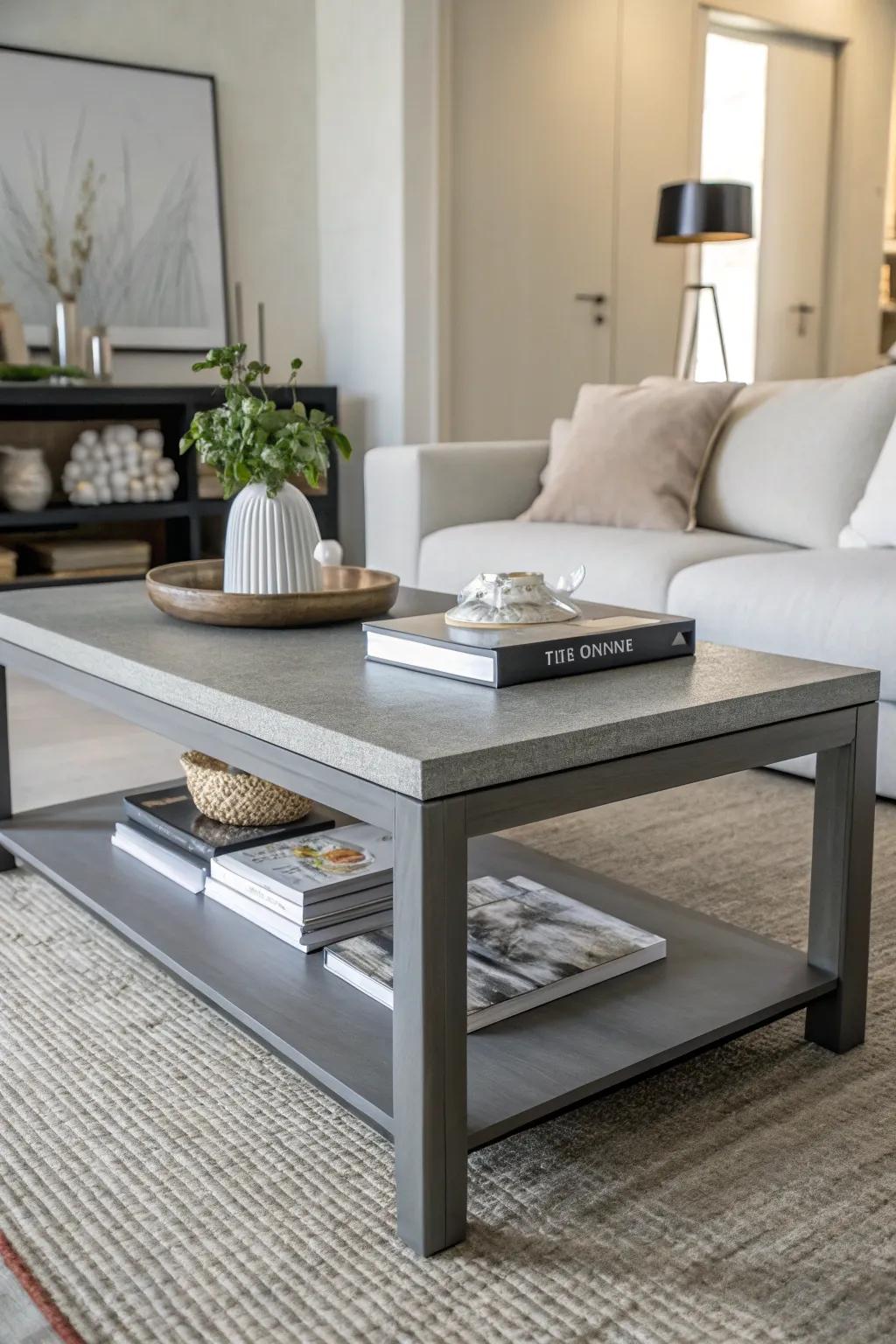 Gray hues deliver a sophisticated and tranquil ambiance.