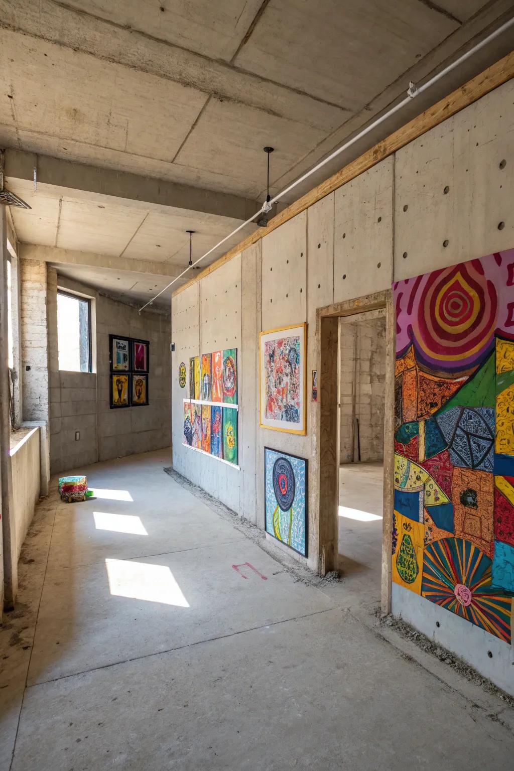 Personalize your area with vibrant wall decor.