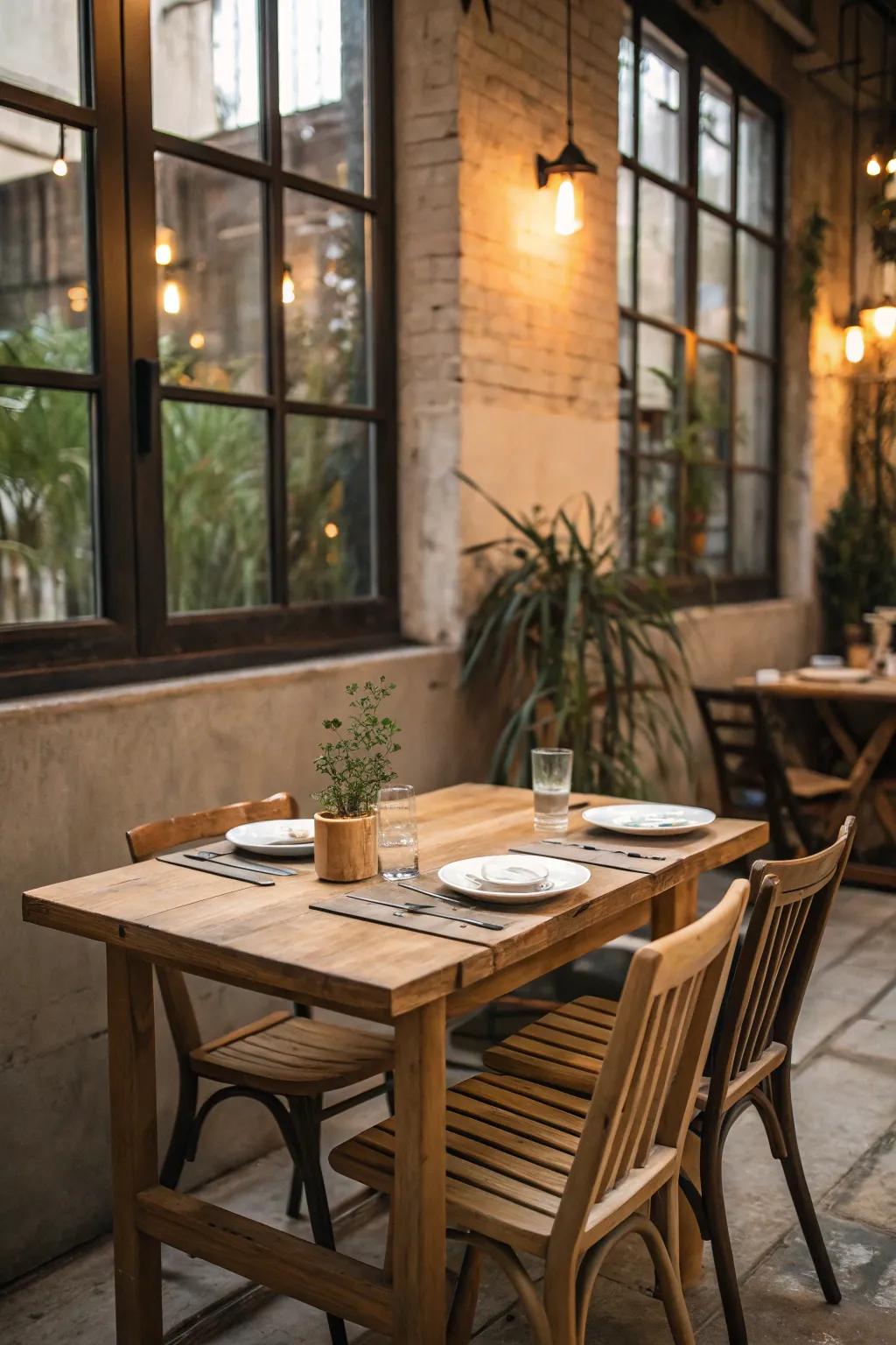 Casual eating spots cultivate coziness and togetherness.