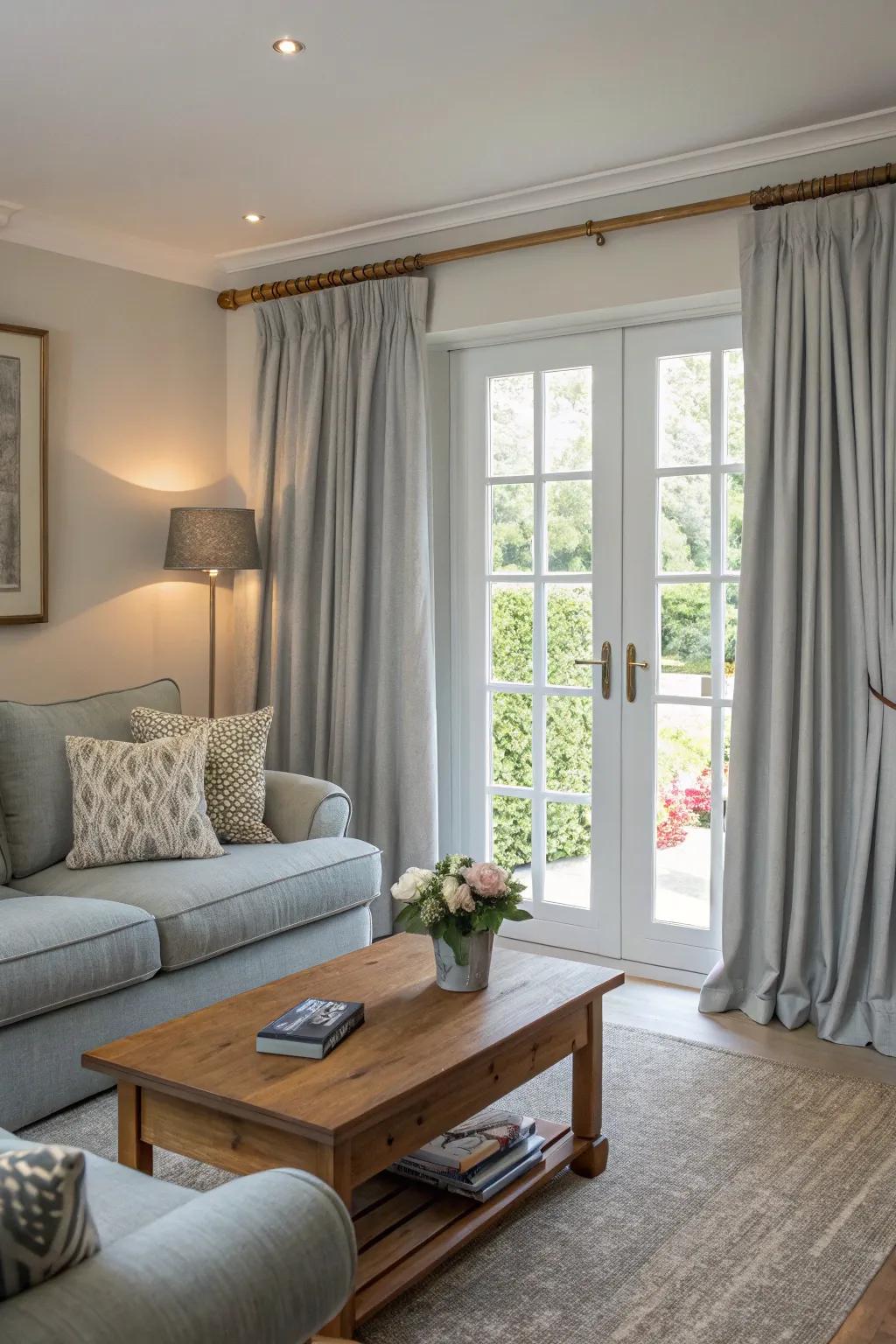 Coordinated decor ties the whole room together.