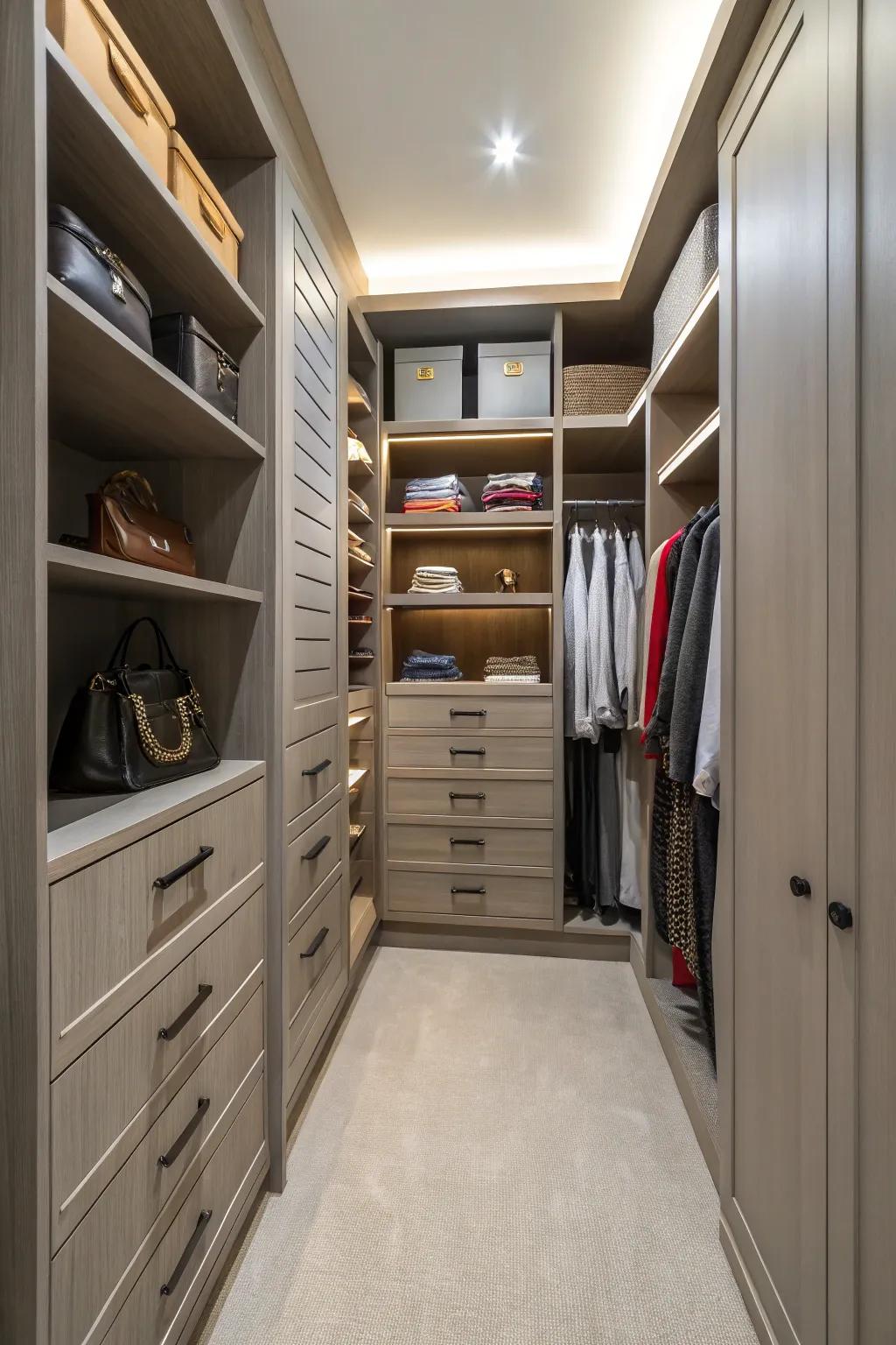 Personalize your closet for supreme effectiveness and aesthetics.