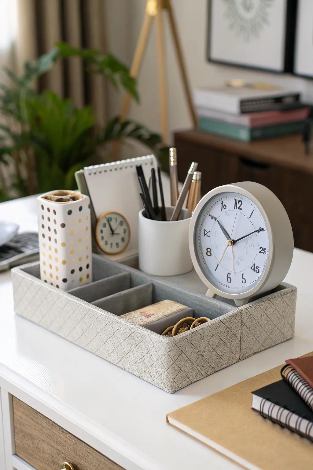 Practical decor merges utility with style.