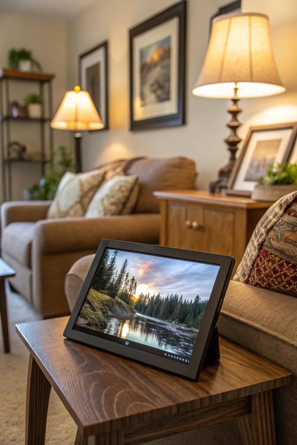 Change the feel of your space with artistic digital displays.