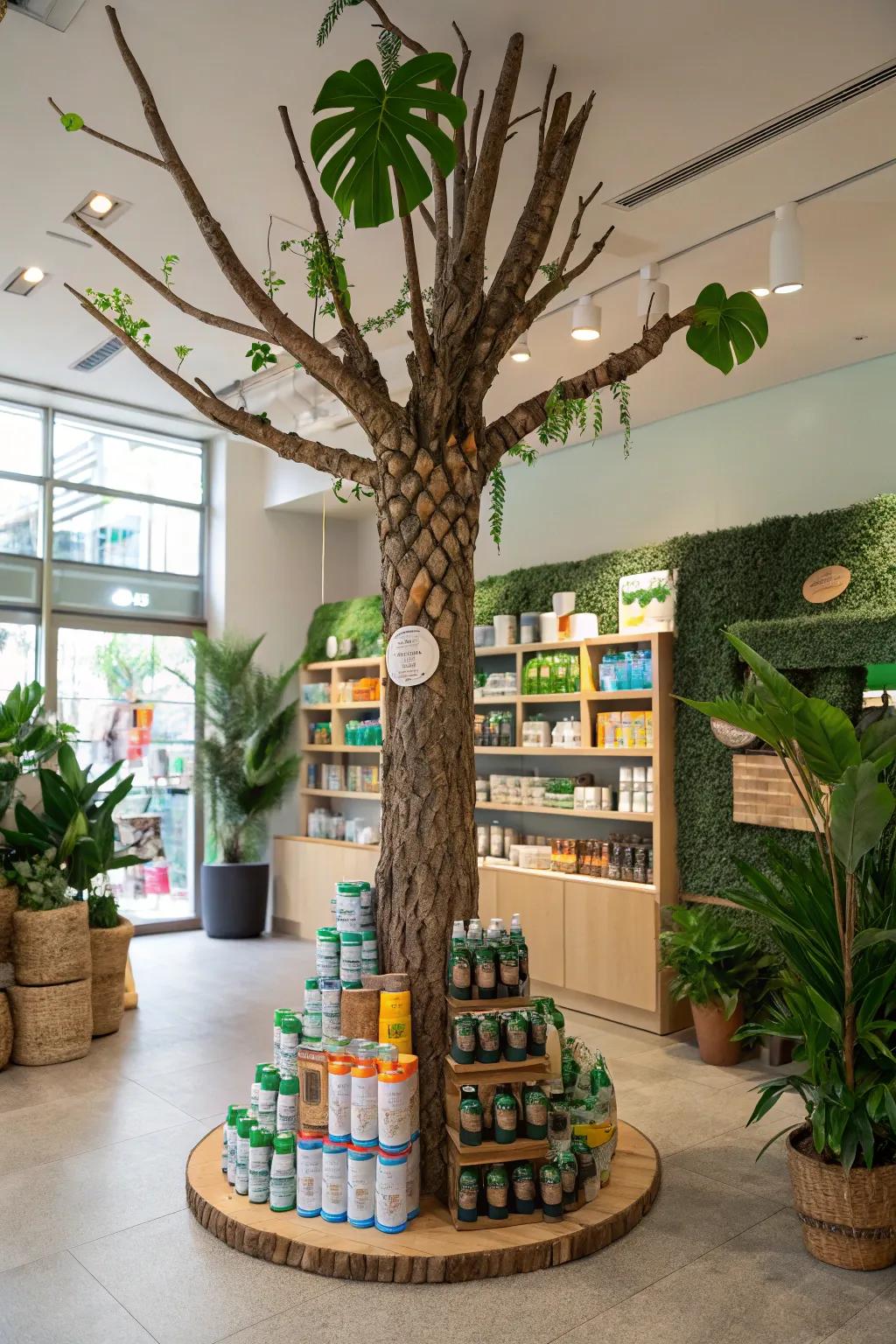 Repurposed materials generate sustainable and innovative exhibits. <strong><em>Innovation in sustainability!</em></strong>” loading=”lazy” class=”pimg”>
	</picture><figcaption>Repurposed materials generate sustainable and innovative exhibits. <strong><em>Innovation in sustainability!</em></strong></figcaption></figure>
<p>Fashion trees from repurposed materials to inject an environmentally conscious dimension into your presentation. This approach is not only sustainable but also inspires ingenuity. <strong><em>Go green and get creative!</em></strong></p>
<h3>Products that could assist:</h3>
<ul class=