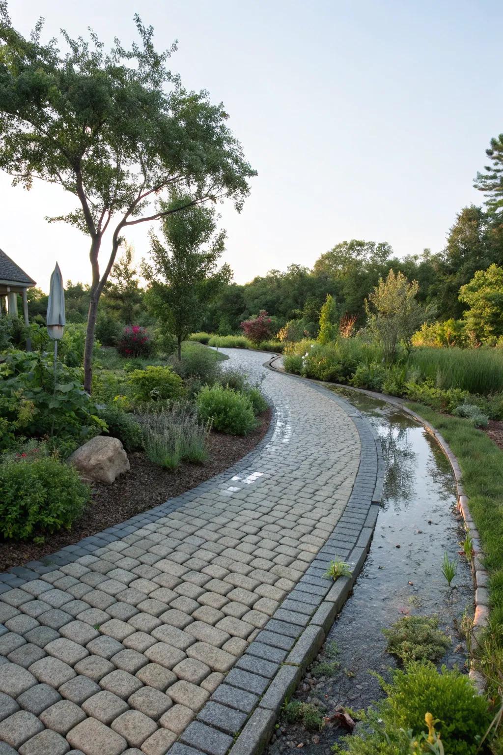 Permeable driveways are an eco-friendly choice for sustainable homes.