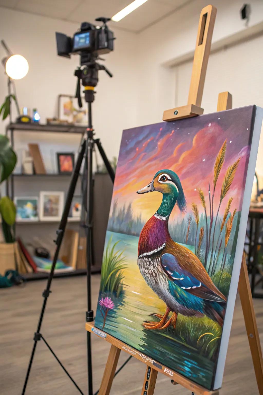 Stylized fantasy waterfowl inspire creativity and imagination.