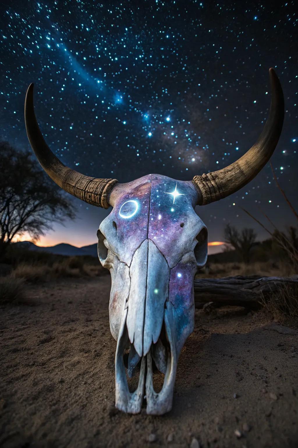 Galactic patterns infuse a cosmic impression into your décor.