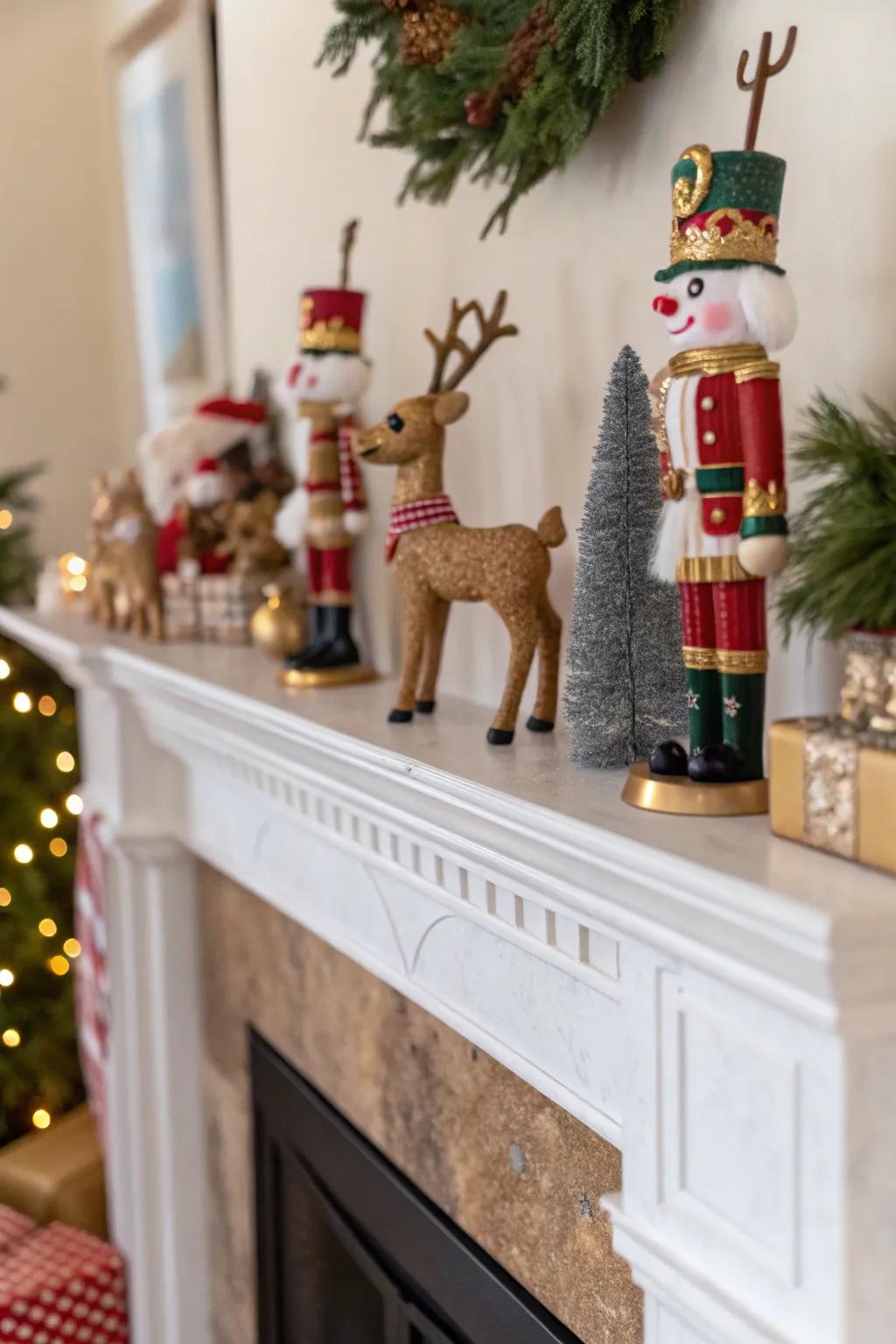 Whimsical statuettes infuse personality and charm.