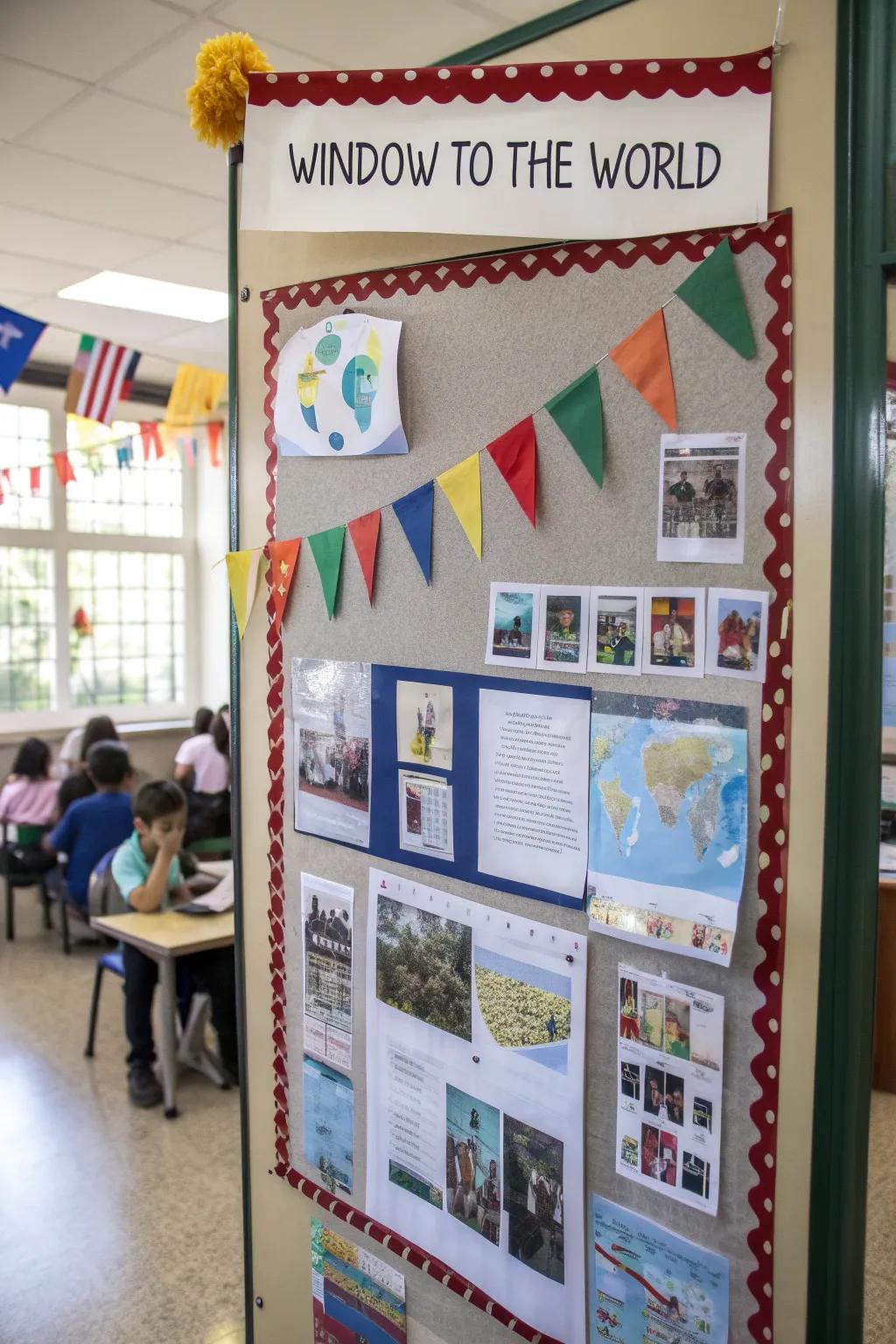 Cultural connections through a 'Global Views' bulletin board