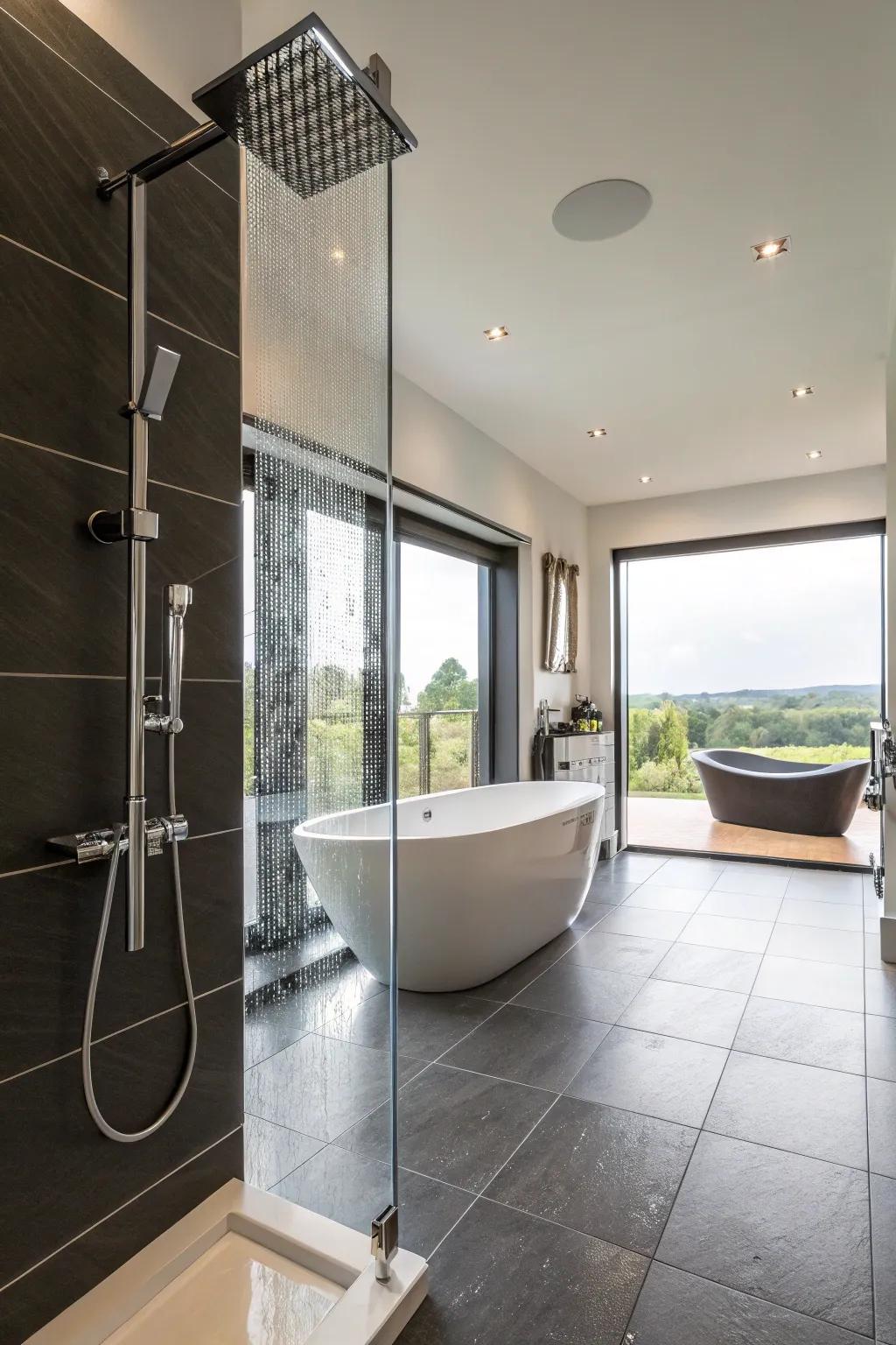No-barrier bathrooms offer a smooth and roomy solution for smaller ensuites.