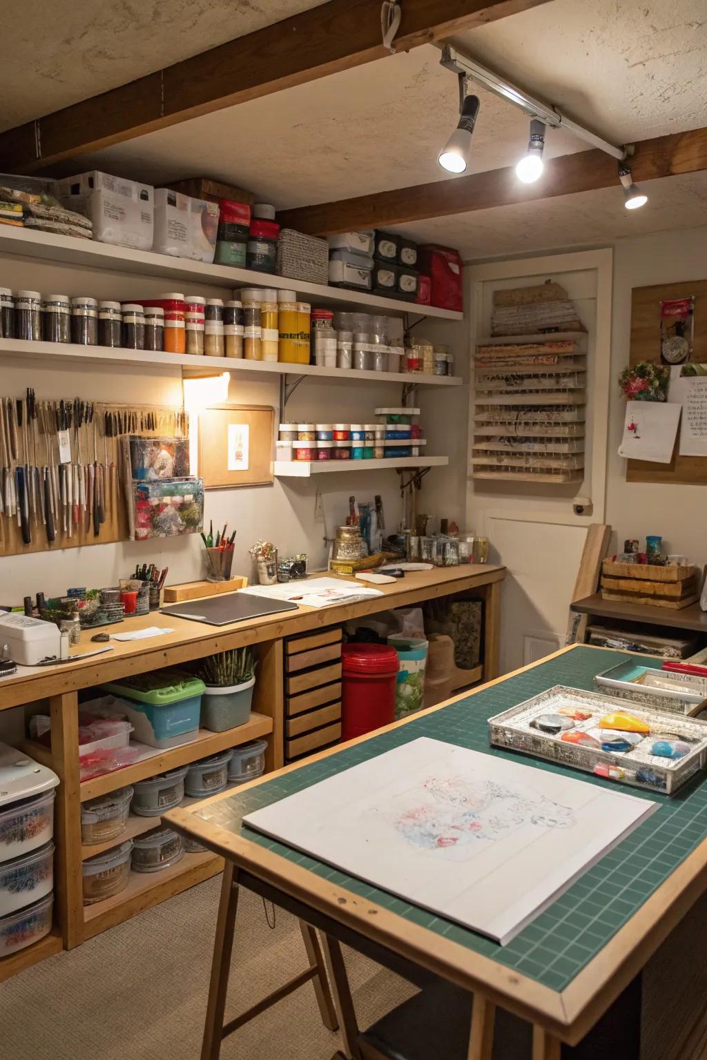 Unleash your creativity in a dedicated craft studio.