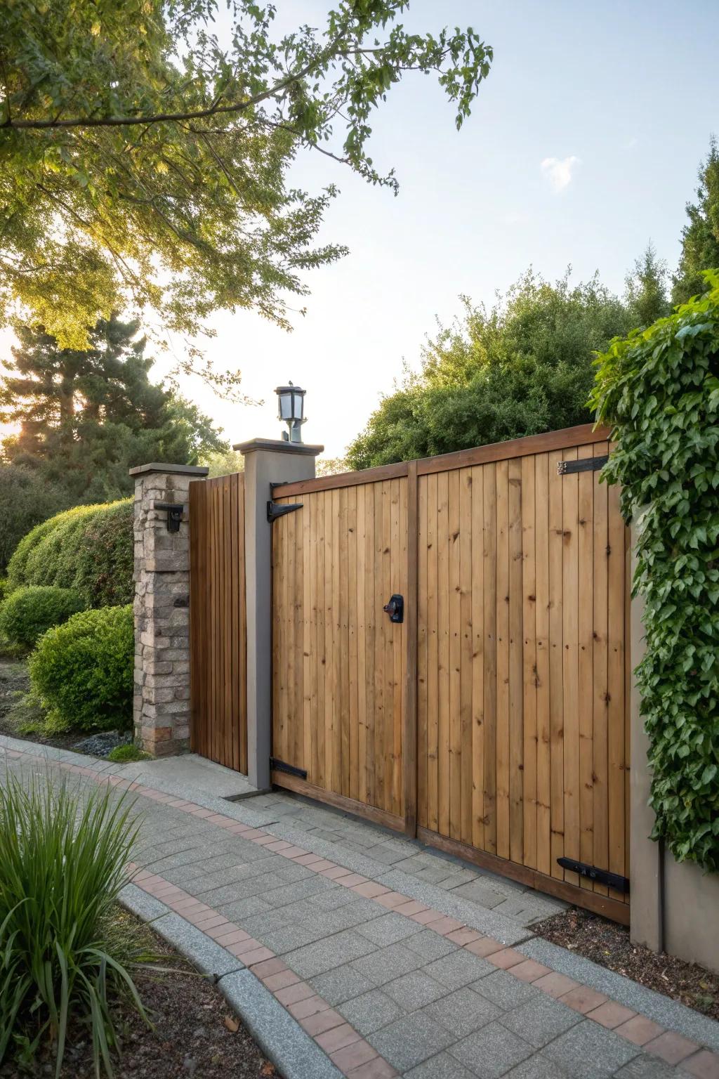 Solid entrances ensure privacy while maintaining aesthetic appeal.