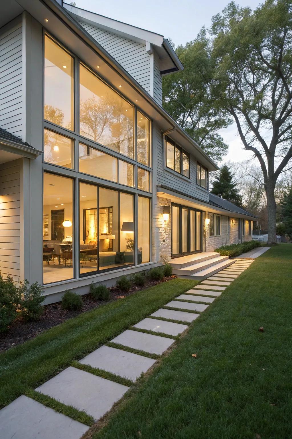 Floor-to-ceiling windows for maximum natural light.