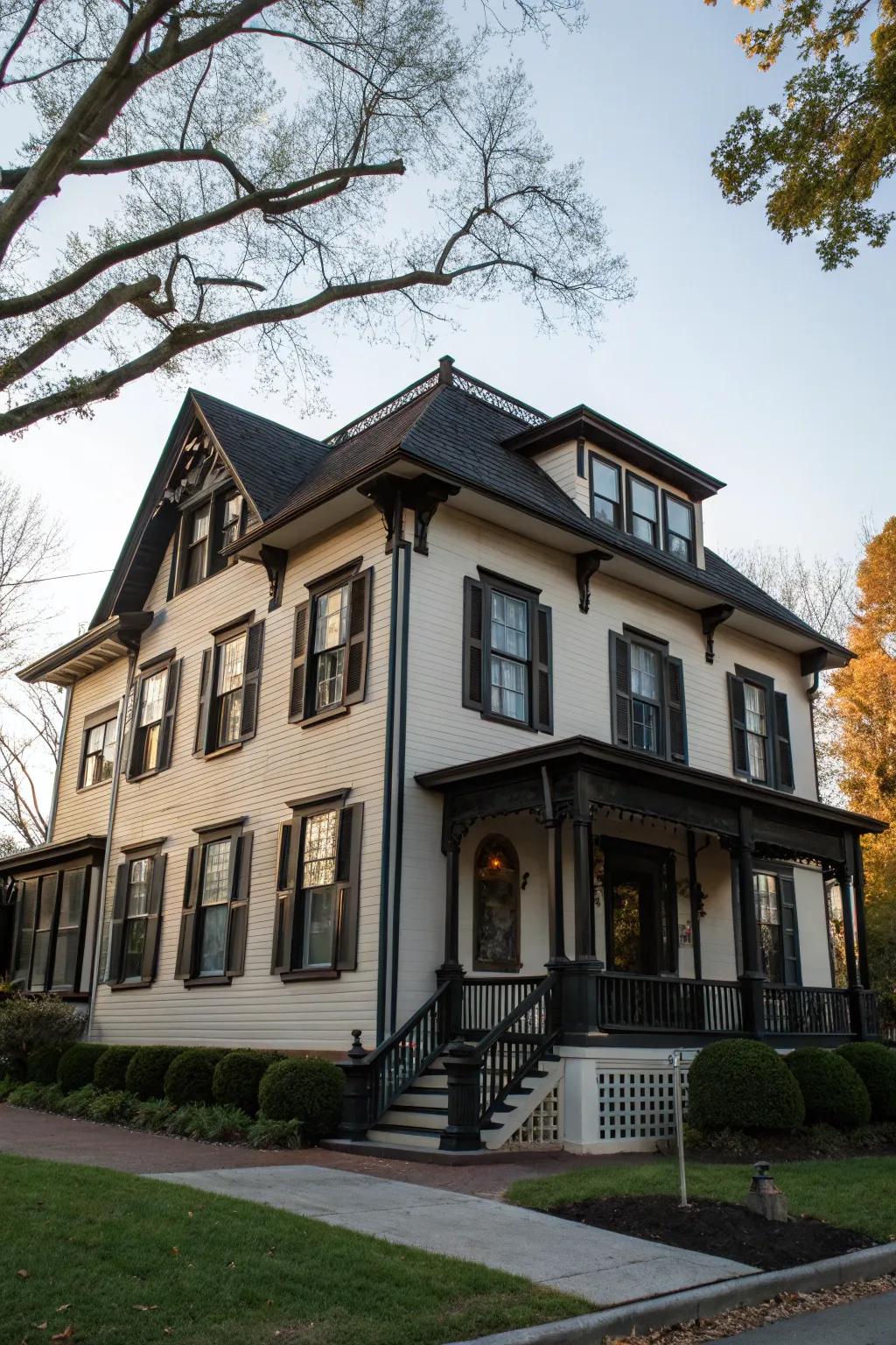 Somber outlines contribute profundity and dramatization to your home's façade.