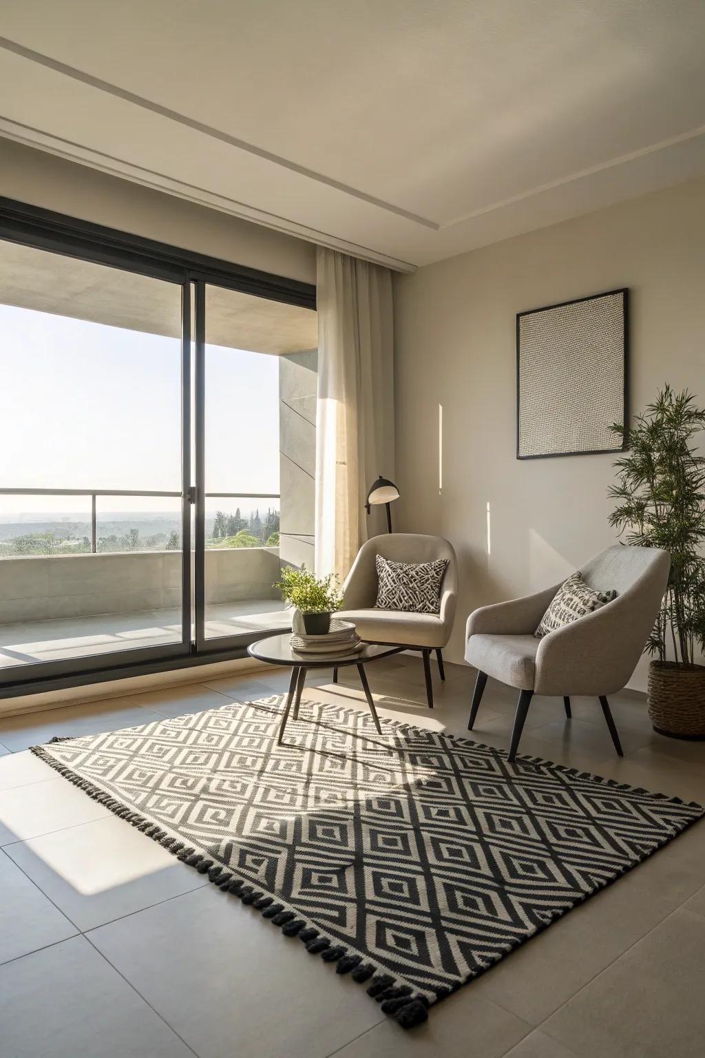 Monochrome mats are perfect for creating an elegant, timeless design.