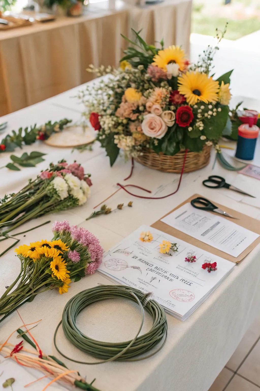 Flower crowns add a whimsical touch to your event.