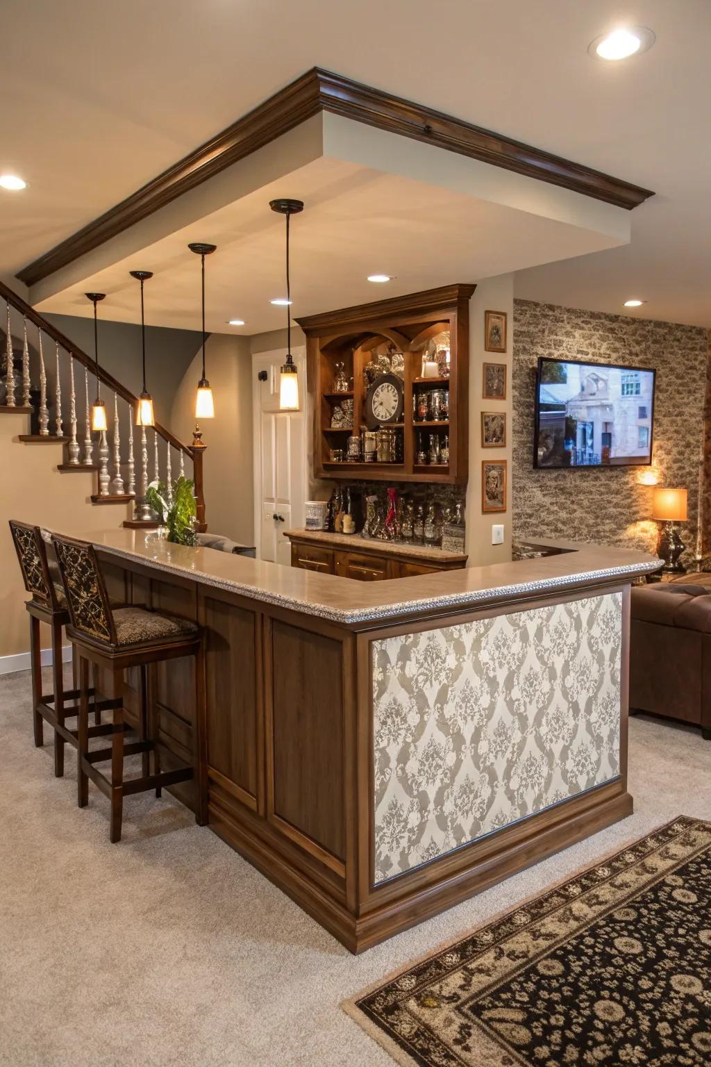 A themed bar that adds character and appeal to your space.