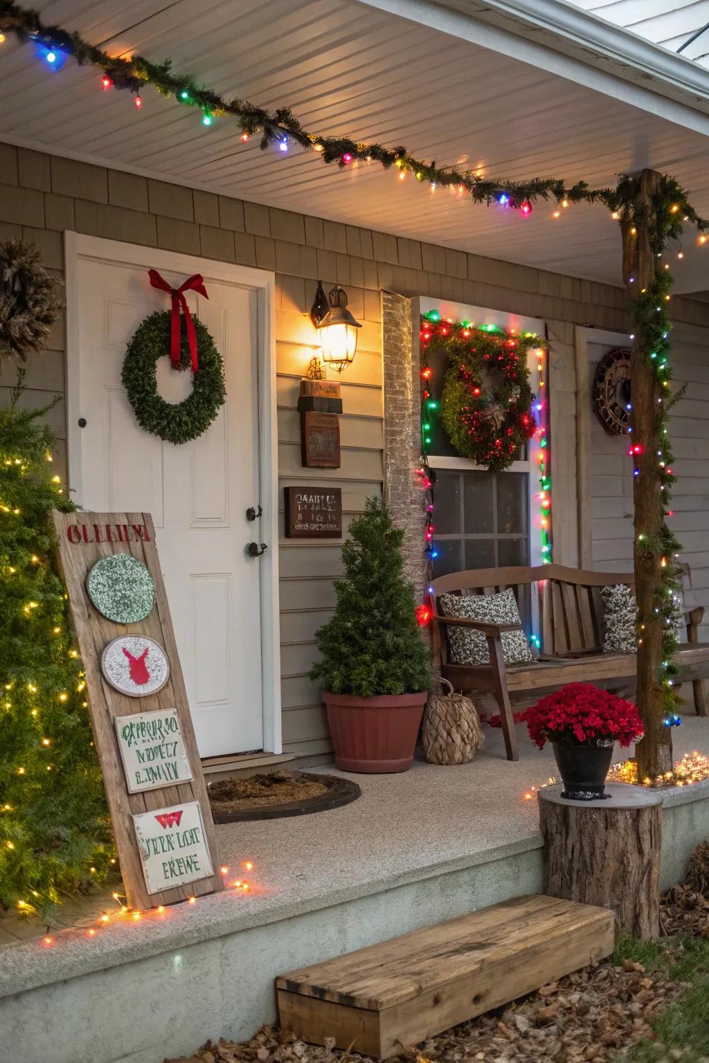 Intimate accents render your holiday ornamentation uniquely yours.