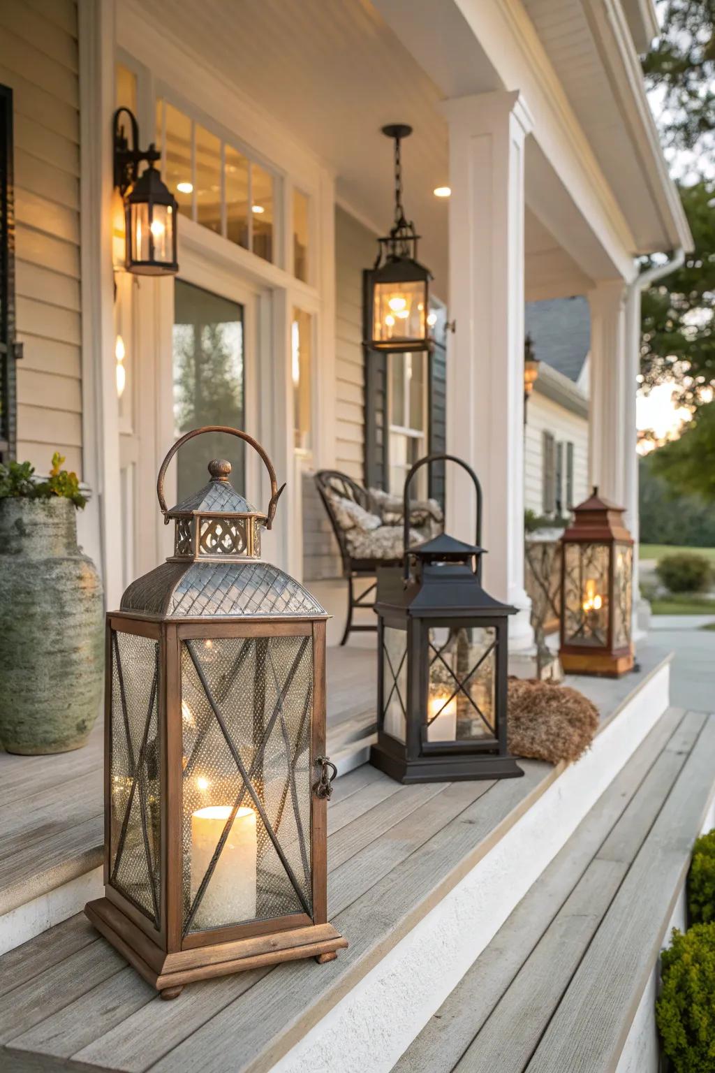 Create visual interest with mixed finishes.
