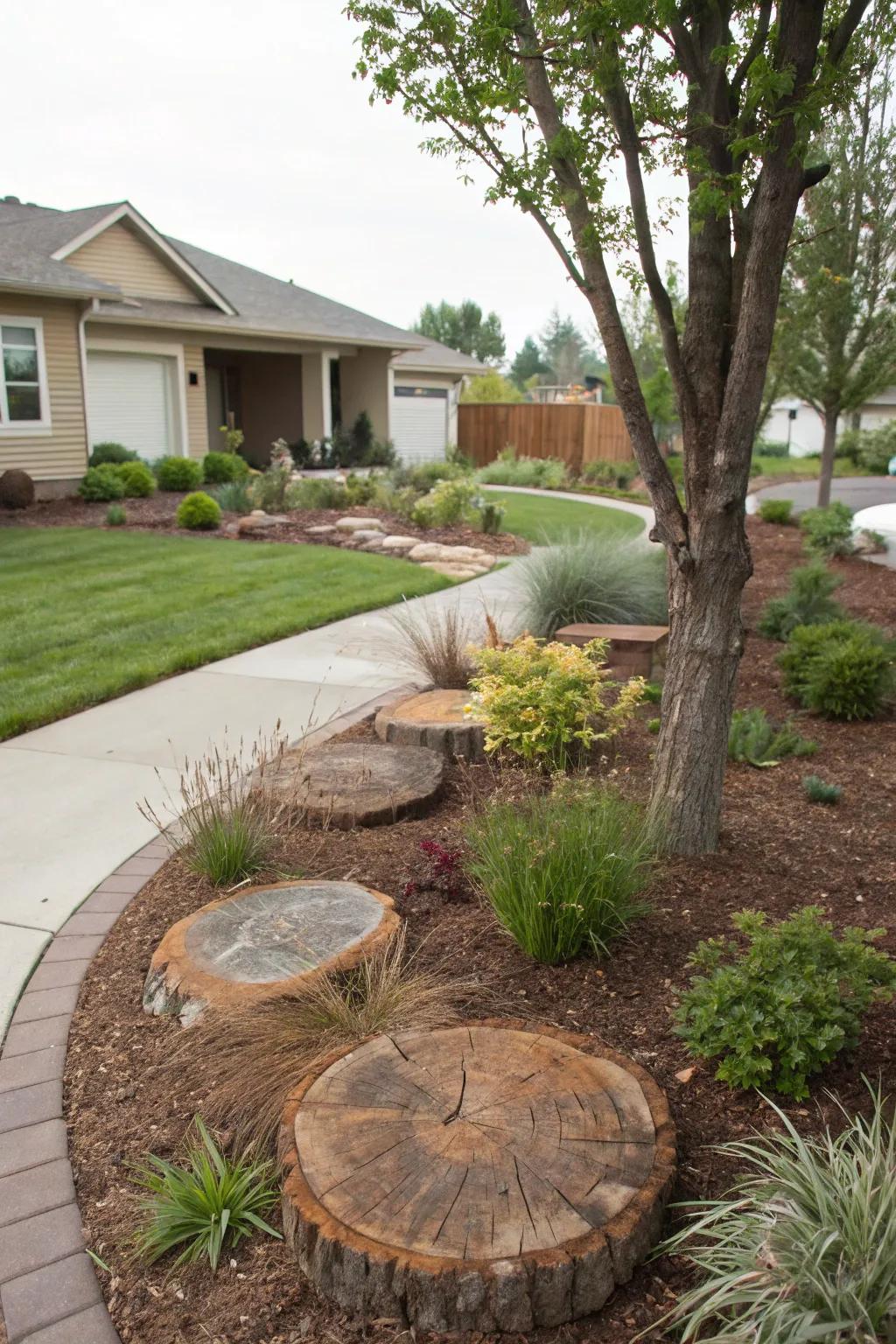 Ground cover tree rings offer both practicality and style.