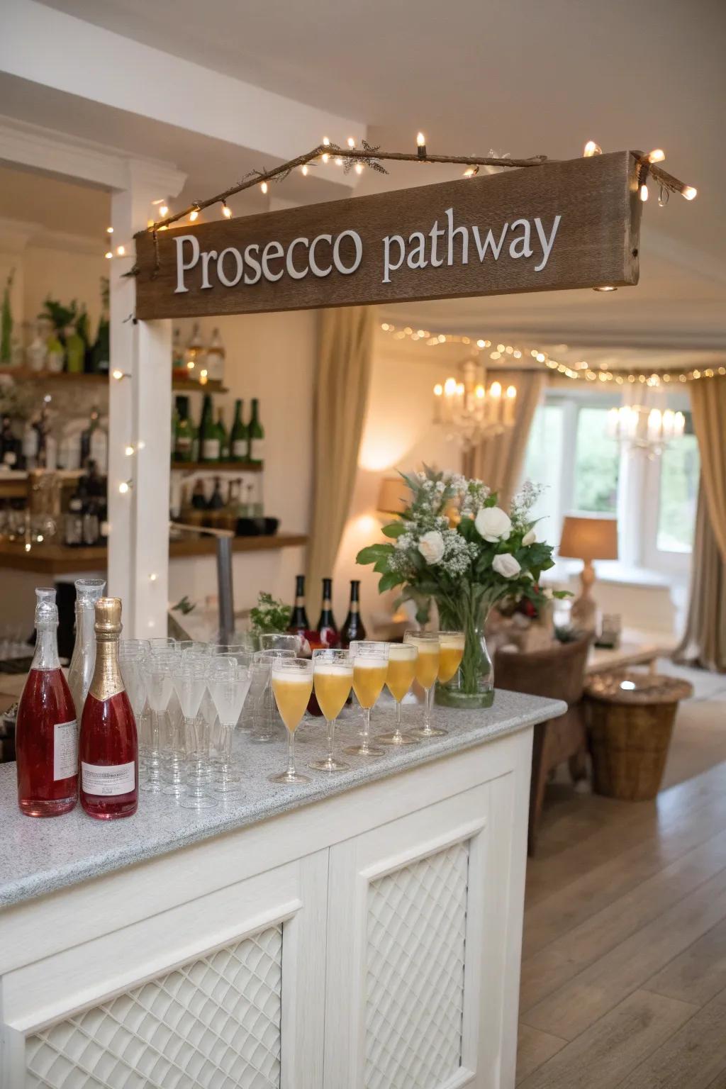 A bubbly path to joy and celebration.