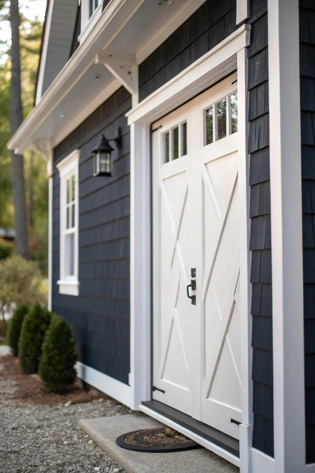 Trims that stand out highlight the door's architectural features.