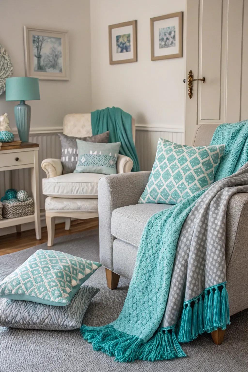 Thoughtful accessories link the area's design together.