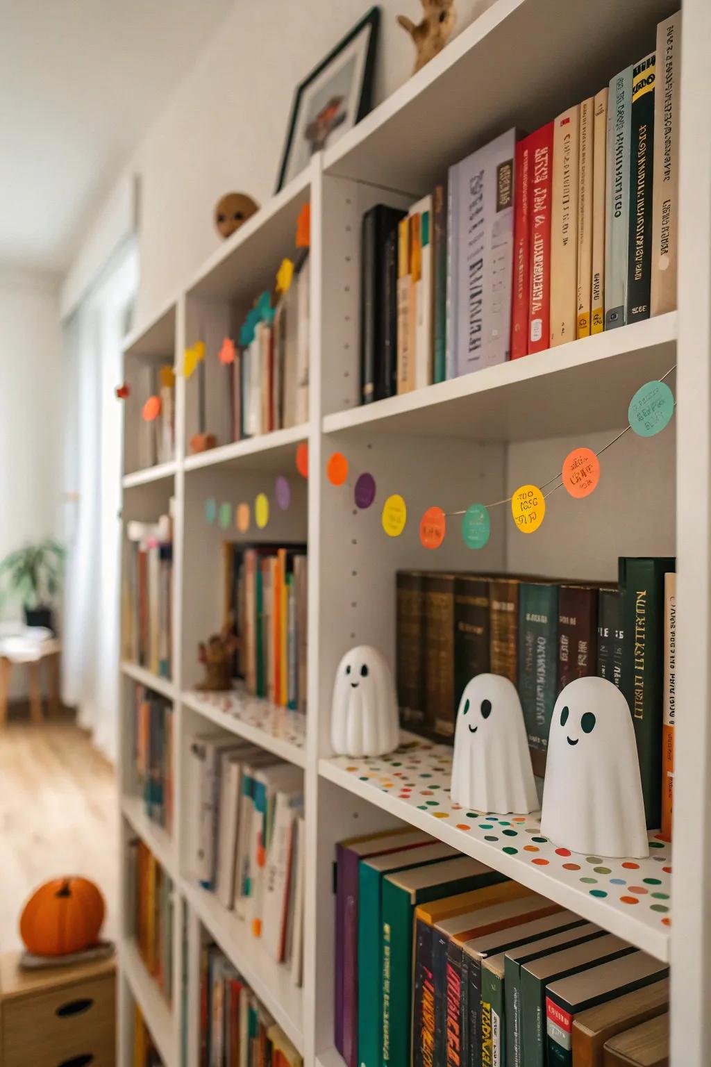 Amicable specters haunt the library.