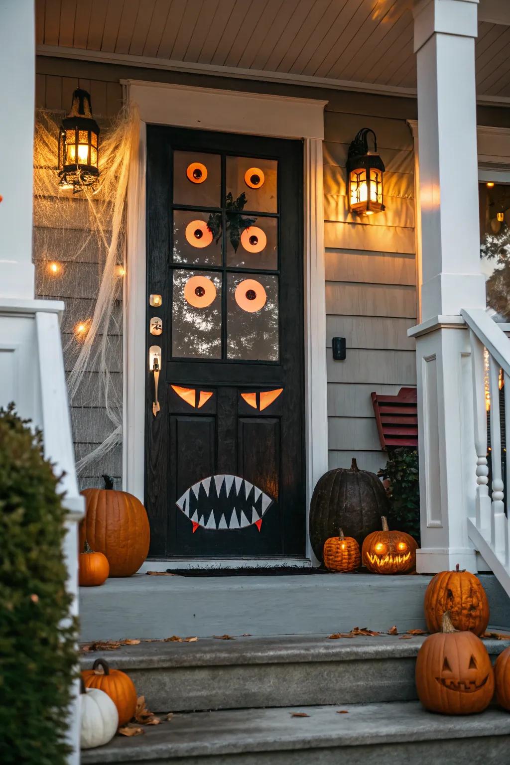 Produce a monstrous first impression through entrance décor.