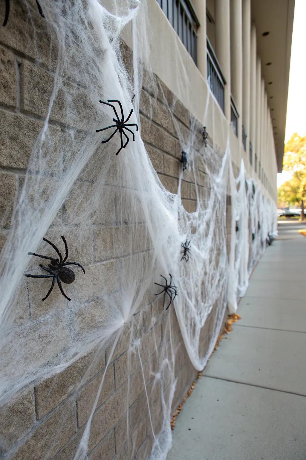 Arachnid webs are a classic and creepy Halloween staple.