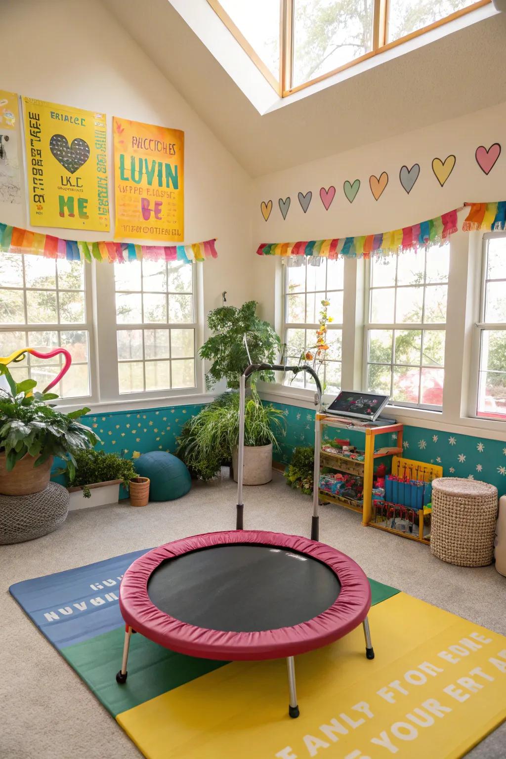 Small bounce platform: Leap towards fitness.