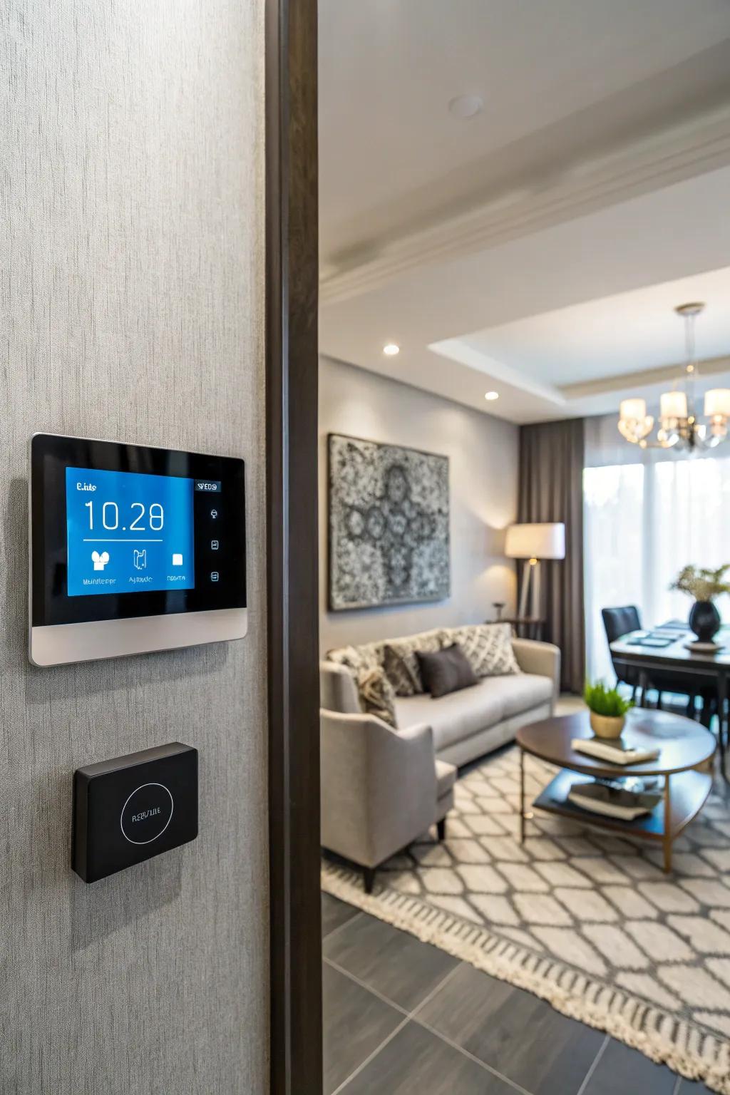 A smart thermostat offers convenient climate control and significant energy savings.