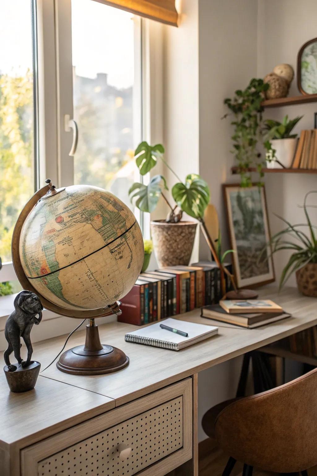 Unexpected decor adds personality and encourages innovative thinking.