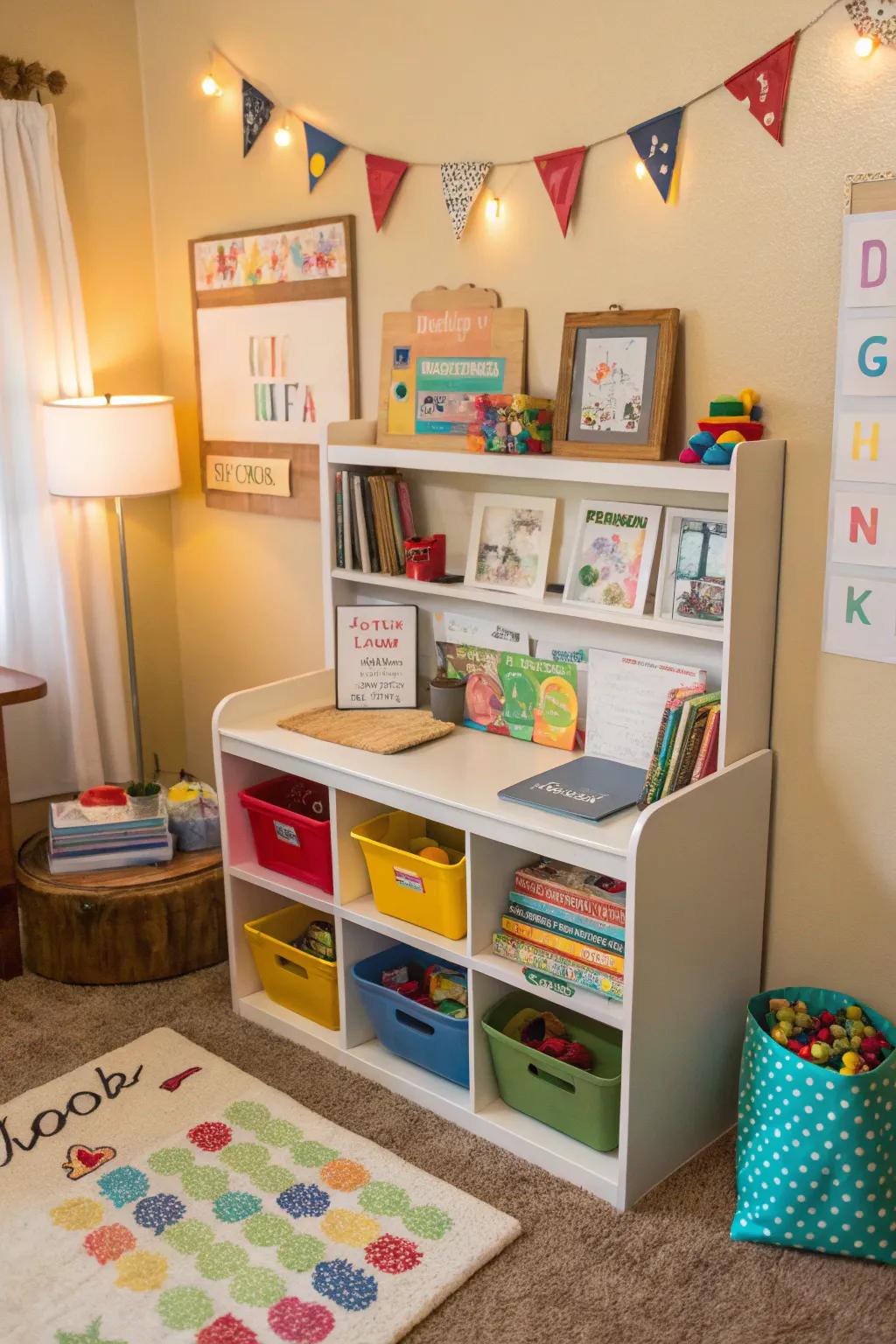 Personalized learning stations encourage ownership and motivation in children.