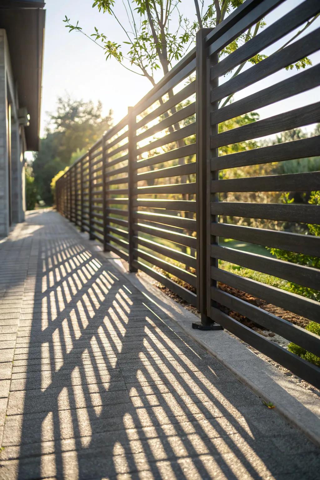 Creative slat spacing adds a personalized touch.