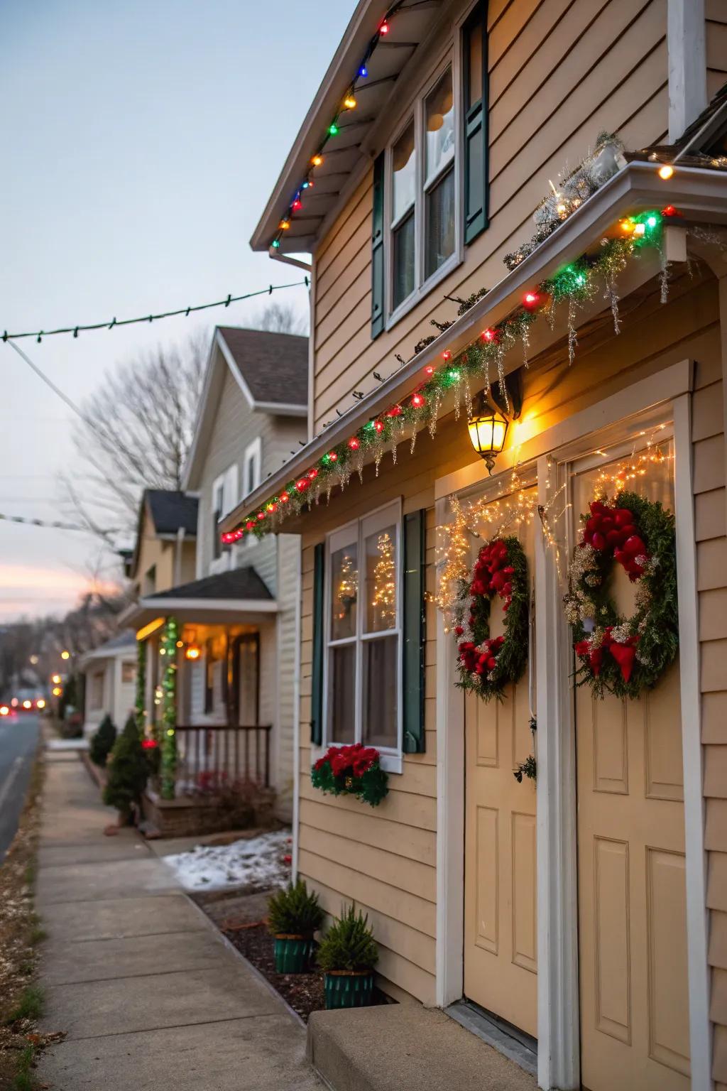 Seasonal decorations add warmth and charm to the home.