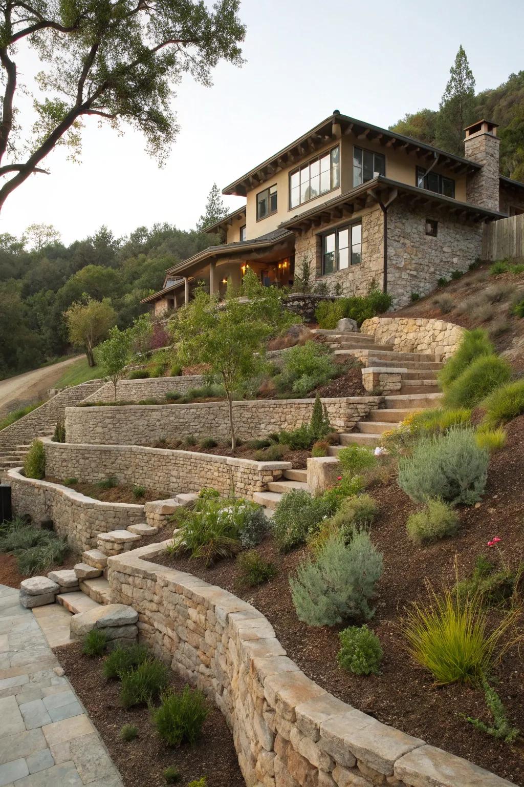 A house designed to function with native runoff, guaranteeing landscape preservation.