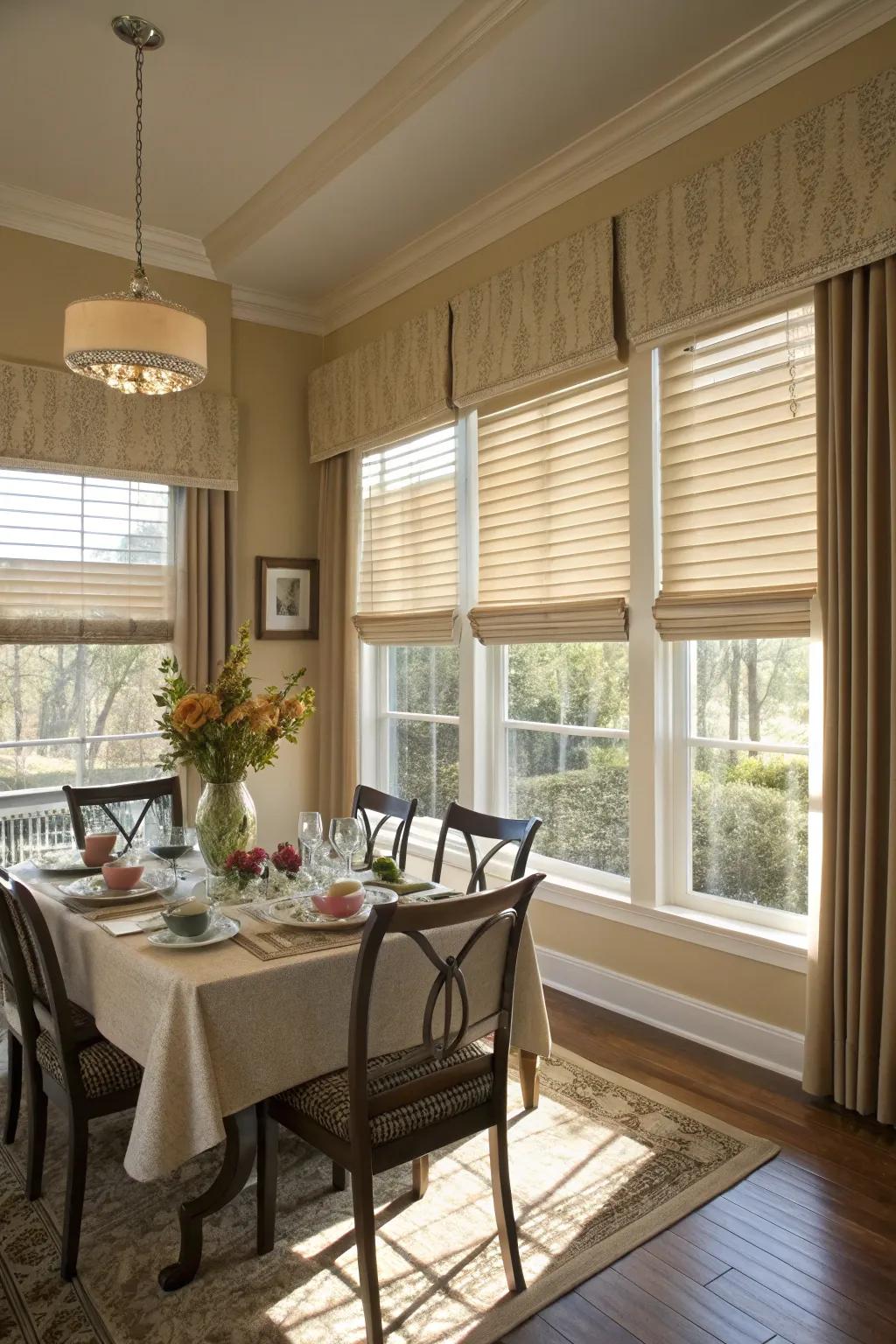 Block bends give a neat, customized appearance.