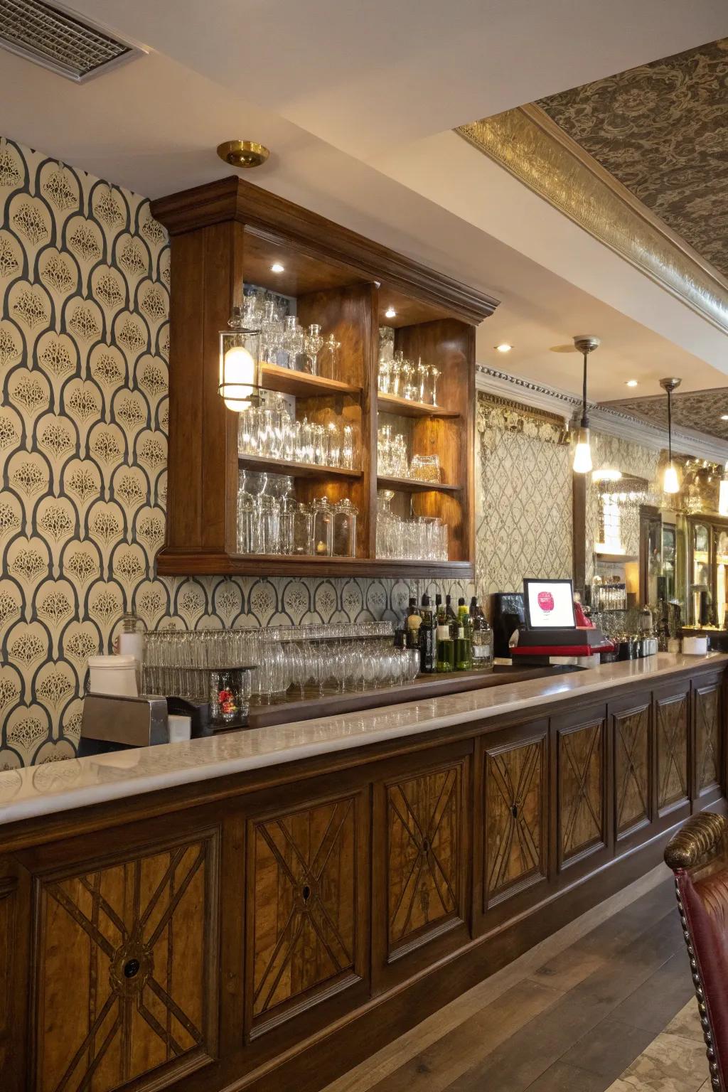 Classic wallpaper brings charm and character to your decor.