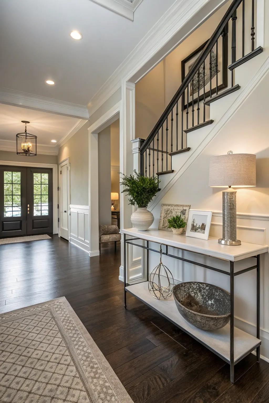 Make a lasting initial impression with a stylish and practical entryway.