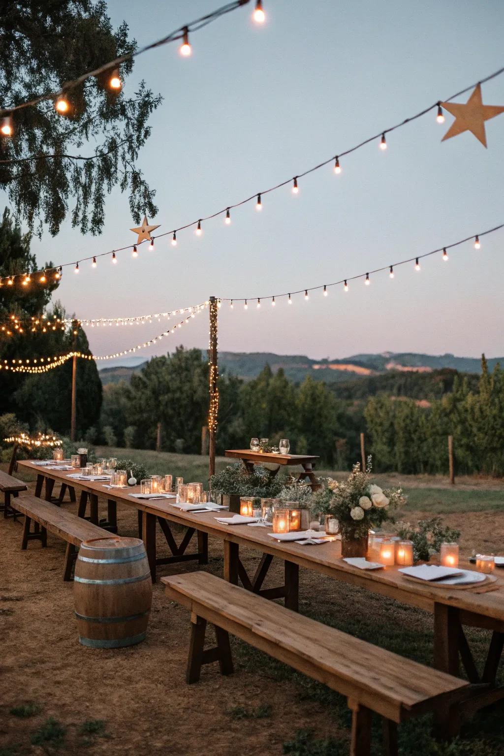 Dine beneath the stars at a Summer Solstice Gala.