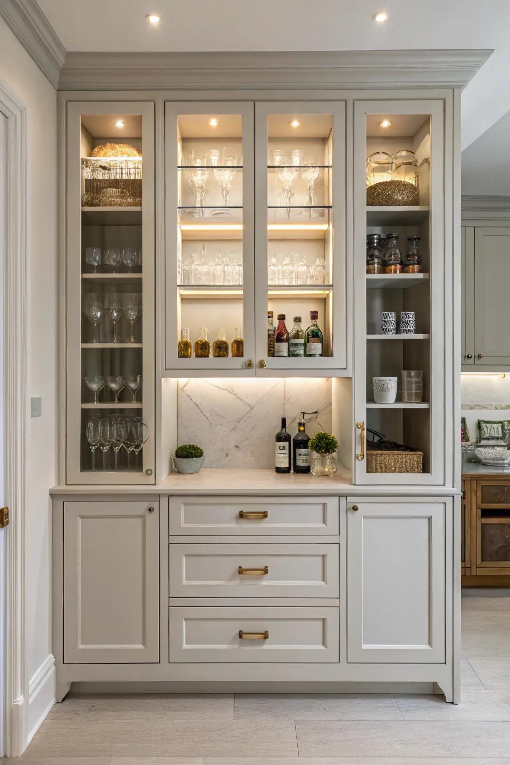 Symmetrical design creates a balanced and harmonious effect.
