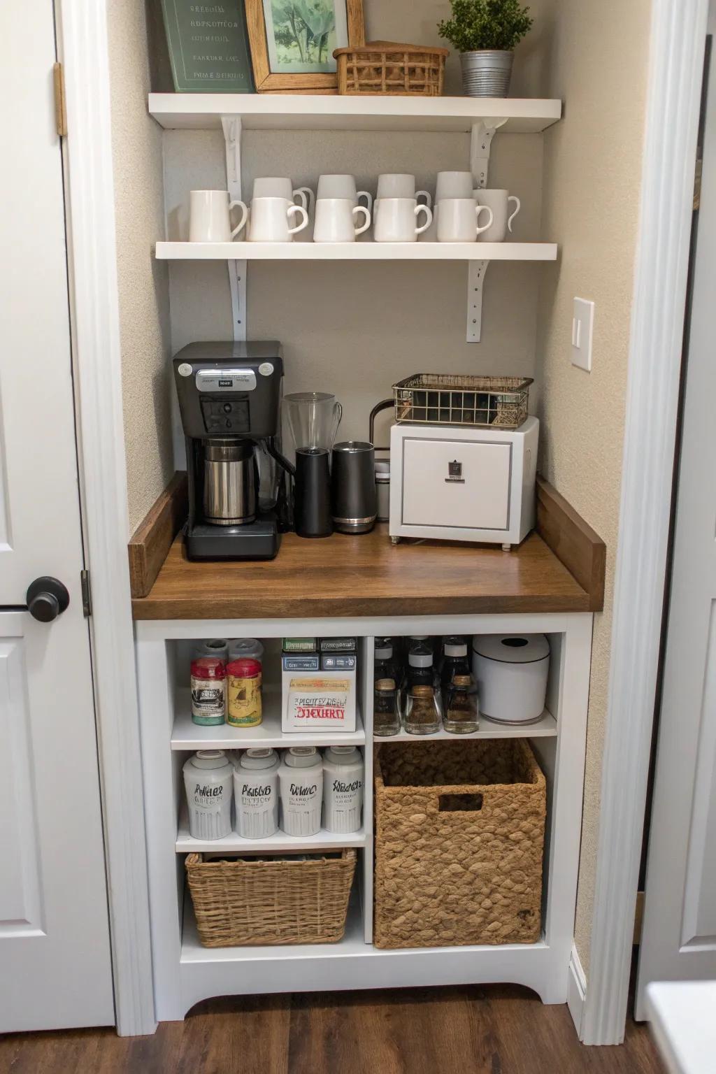 A streamlined design proves that size isn't everything when it comes to coffee bars.