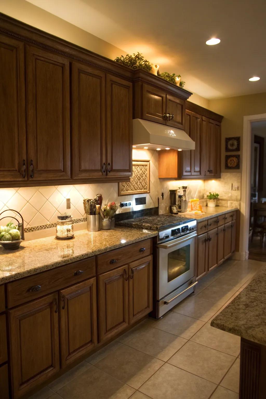 Surface illumination for a functional glow.