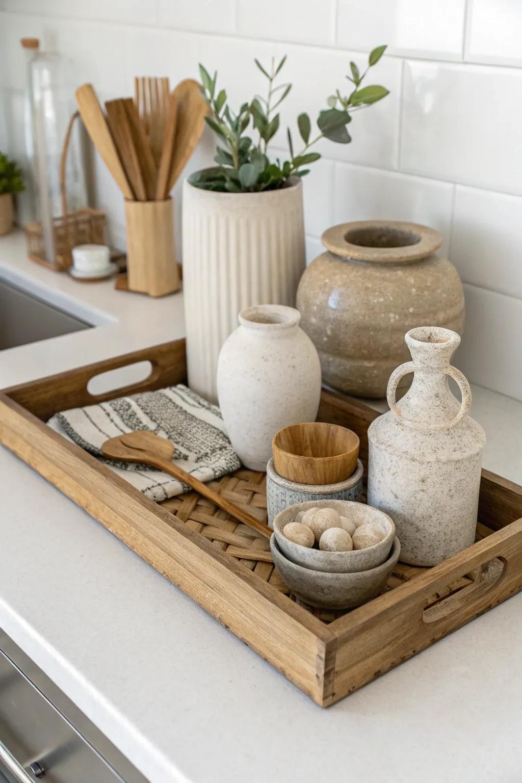 Neutral colors combine to bring an effect of calmness and balance.