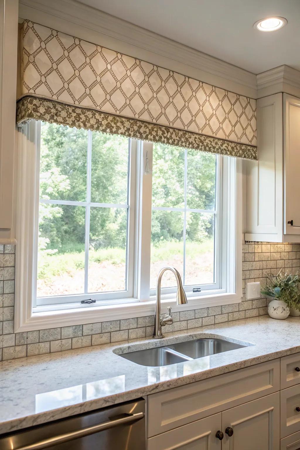 Create cohesion by coordinating with splash-proof tiles.