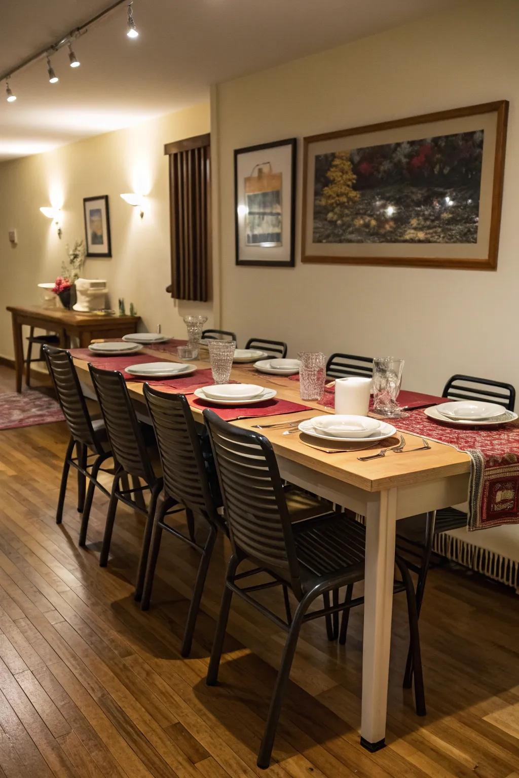 Adaptable furniture solutions for flexible dining experiences.