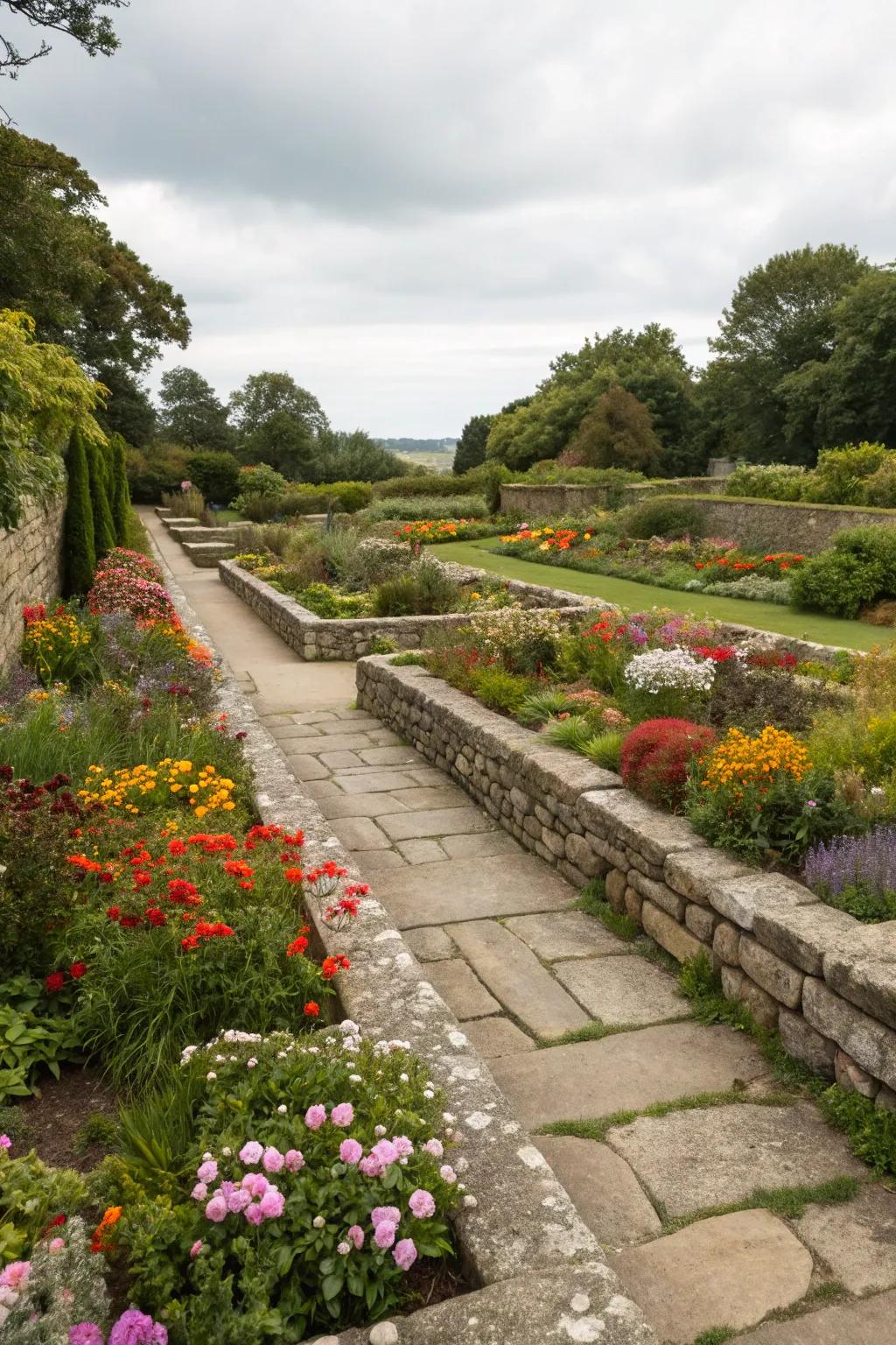 Dividers craft neat lines and characterize garden spots.