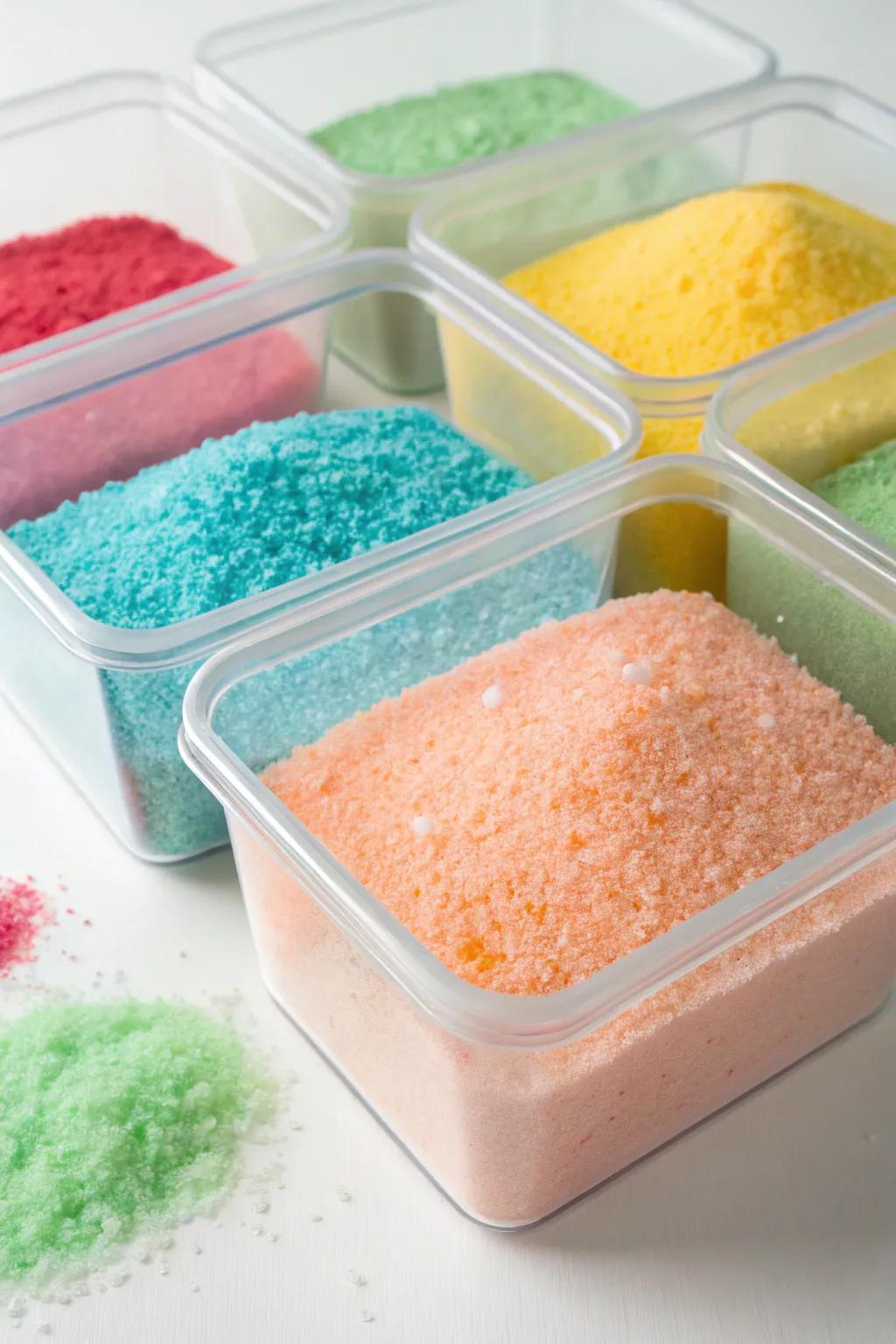 Transparent acrylic cases maintain your washing provisions visible and fresh.