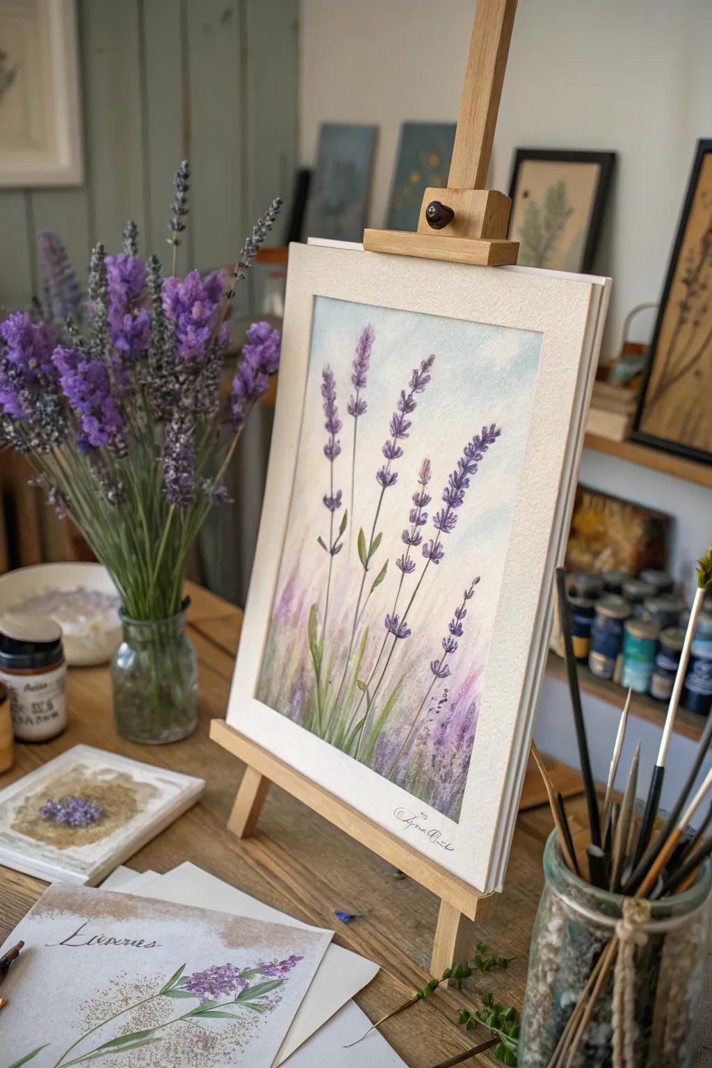 Blended medium lavender, appending depth and dimension to your art.